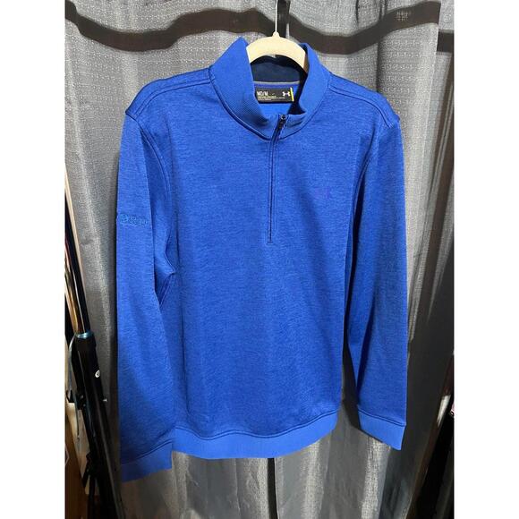 Under Armour Blue Fleece Quarter zip pullover - Picture 1 of 5